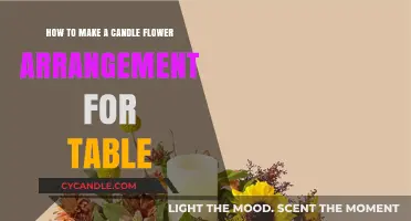 Elegant Candle Flower Arrangement: A Step-by-Step Guide for Table Decor