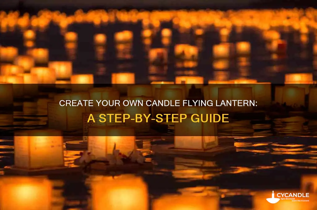 how to make a candle flying lantern