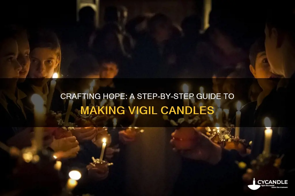 how to make a candle for a candlelight vigil