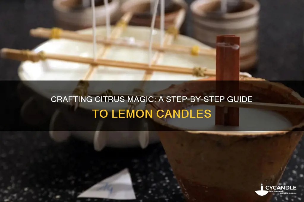 how to make a candle from a lemon