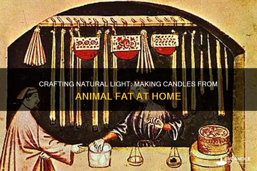 how to make a candle from animal fat