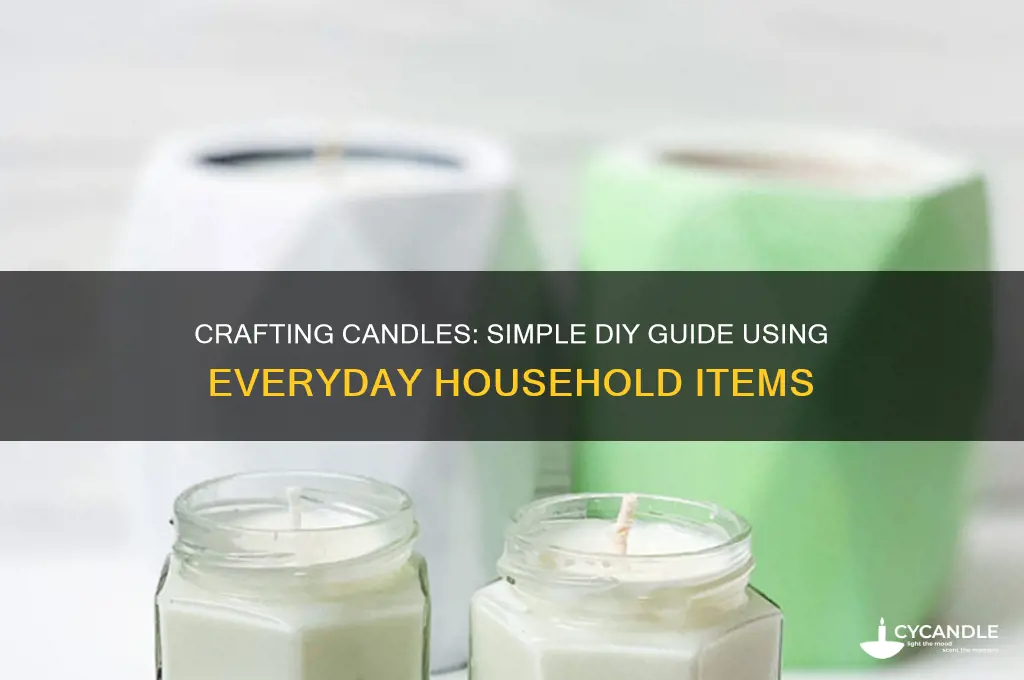 how to make a candle from household items