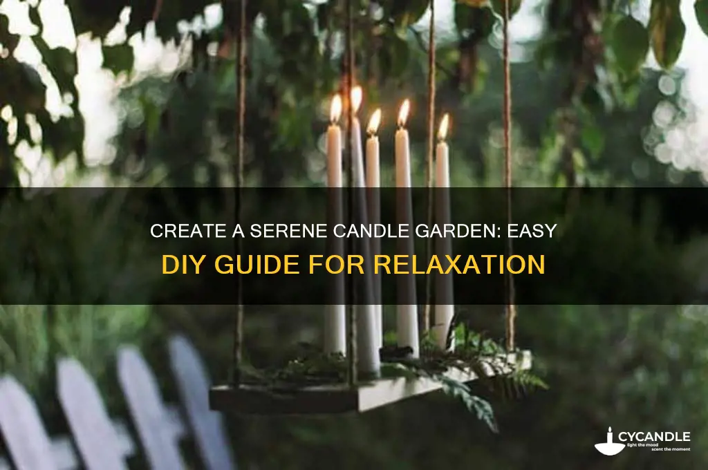how to make a candle garden