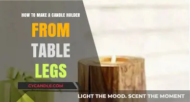 Creative DIY: Crafting Unique Candle Holders from Repurposed Table Legs
