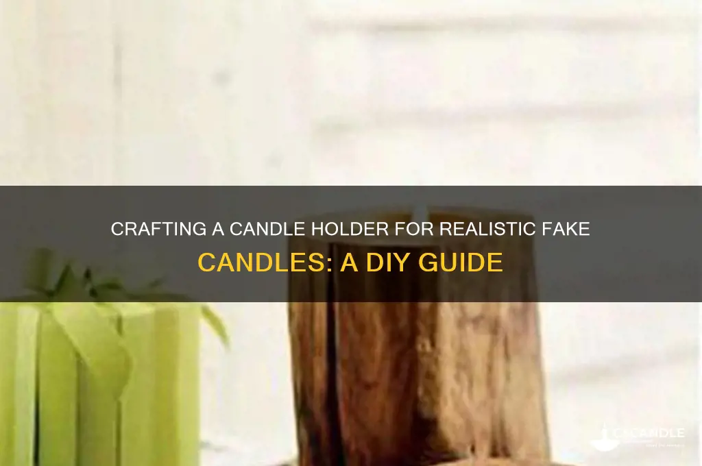 how to make a candle holder hold fake candles