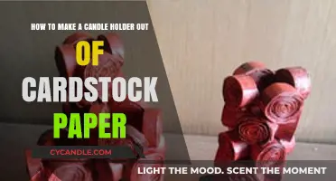 Crafting a DIY Cardstock Candle Holder: Simple Steps Guide