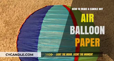 Crafting a Candle-Powered Hot Air Balloon with Paper: DIY Guide
