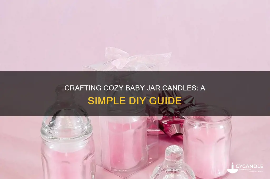 how to make a candle in a baby jar