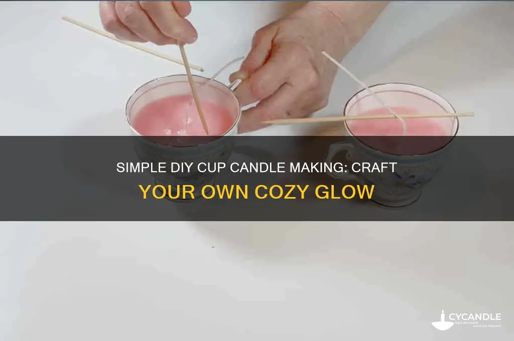 how to make a candle in a cup