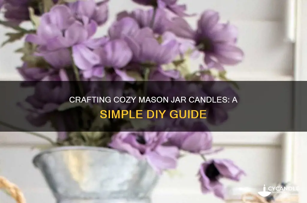 how to make a candle in a mason jar