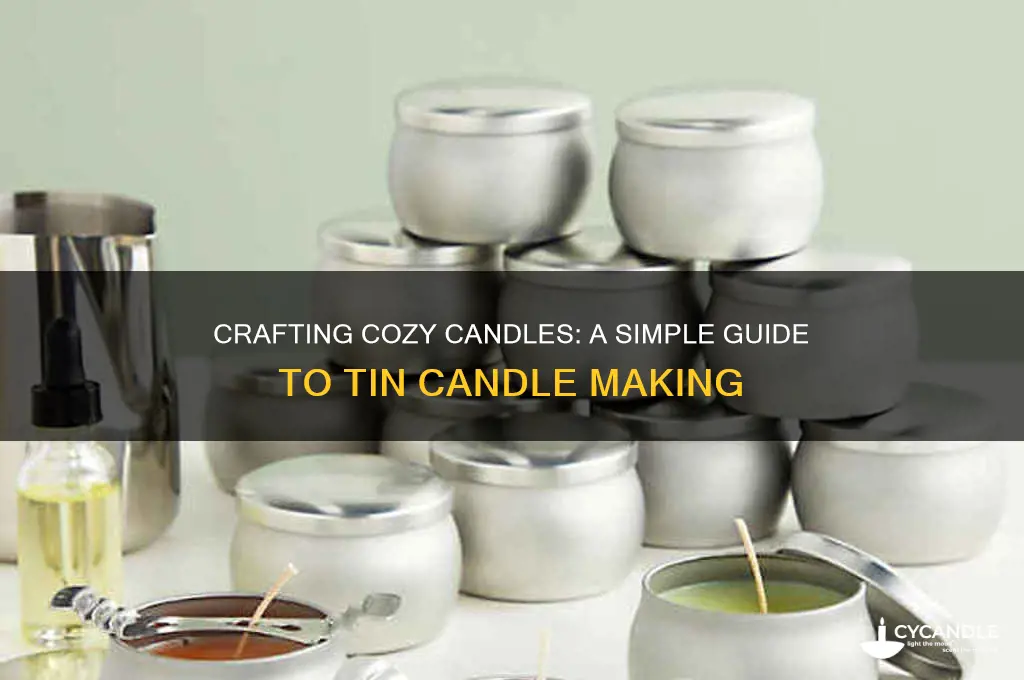 how to make a candle in a small tin