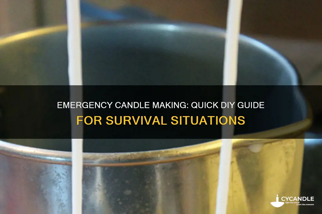 how to make a candle in an emergency