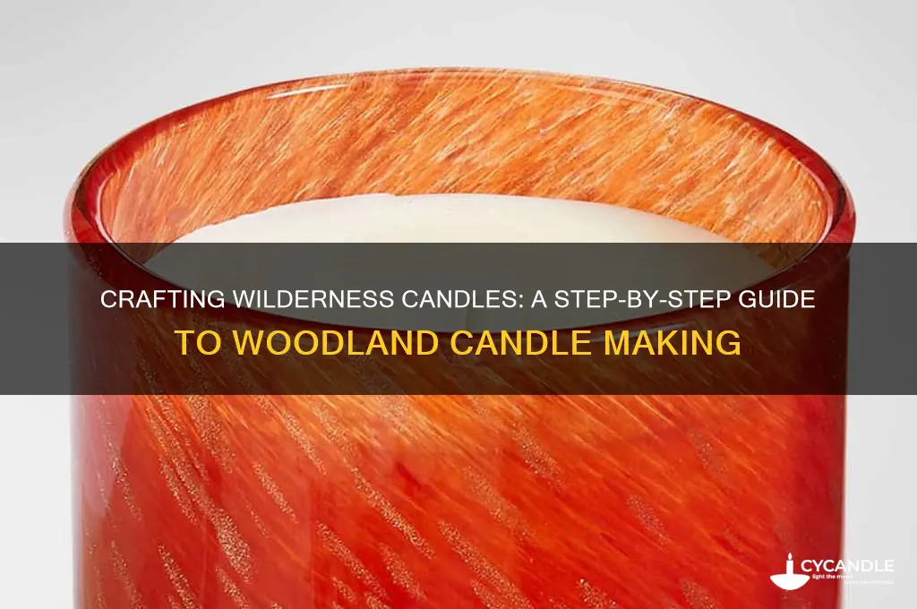 how to make a candle in the woods
