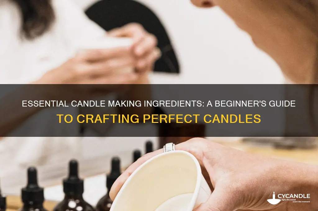 how to make a candle ingredients