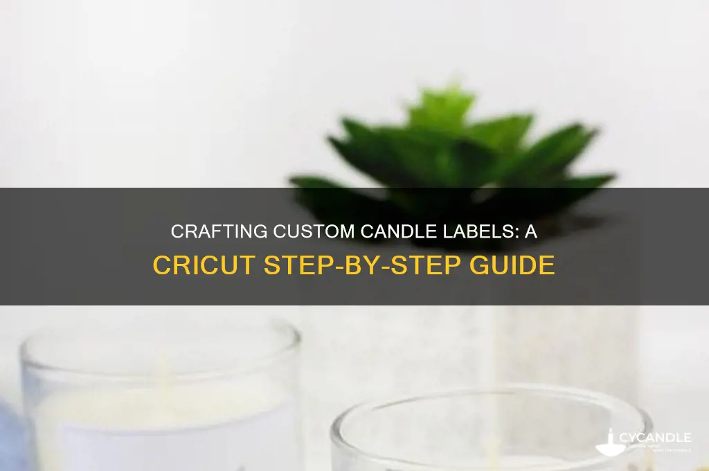 how to make a candle label with cricut