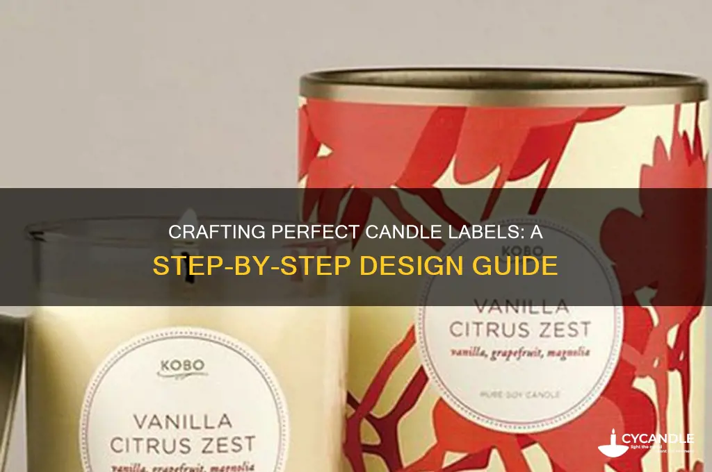 how to make a candle label