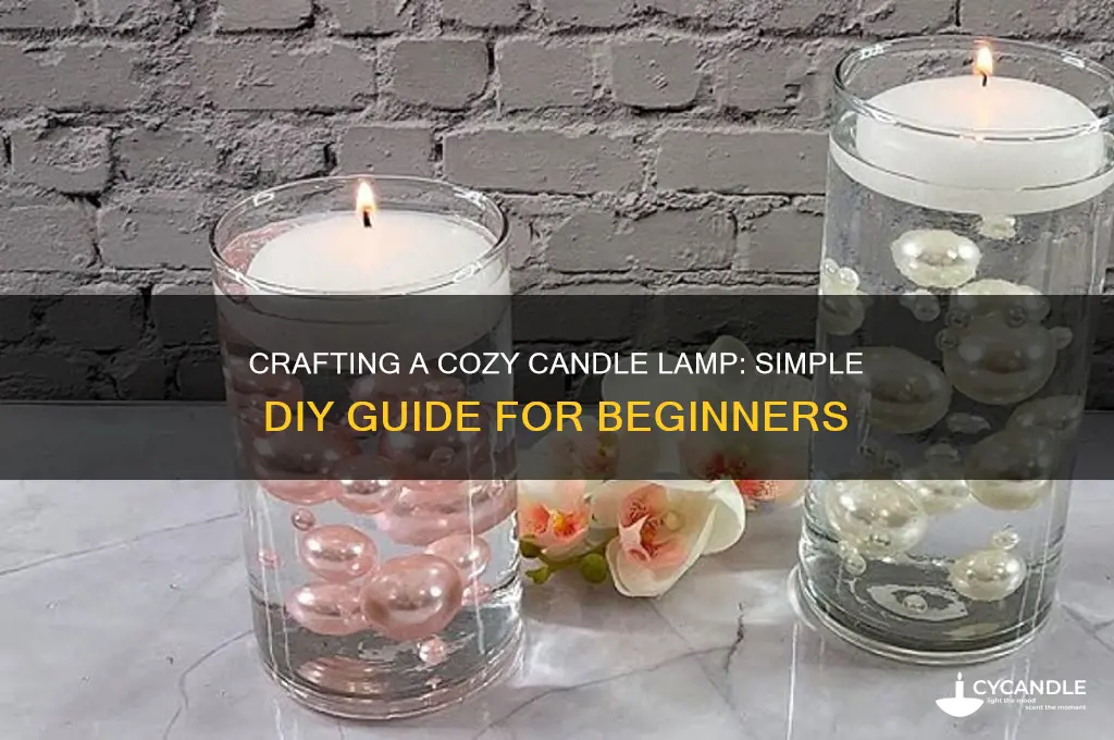 how to make a candle lamp