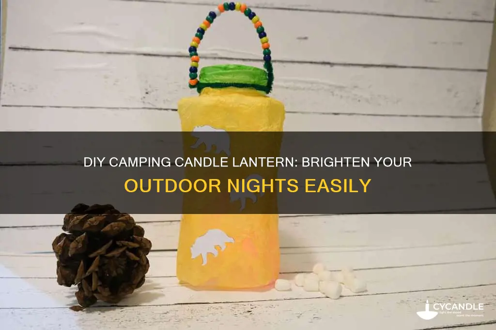 how to make a candle lantern for camping