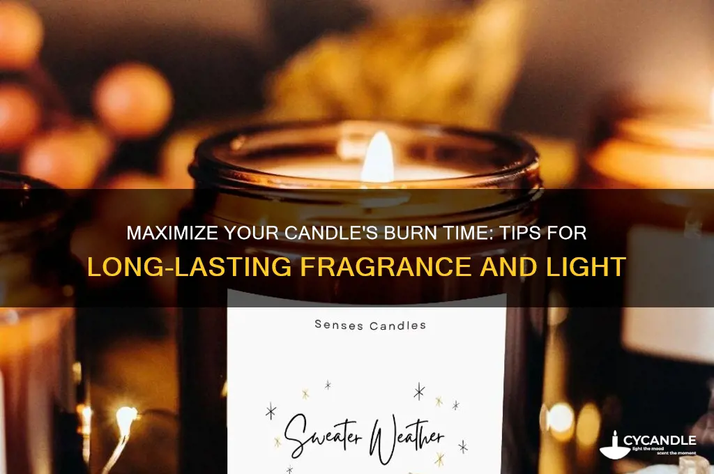 how to make a candle last