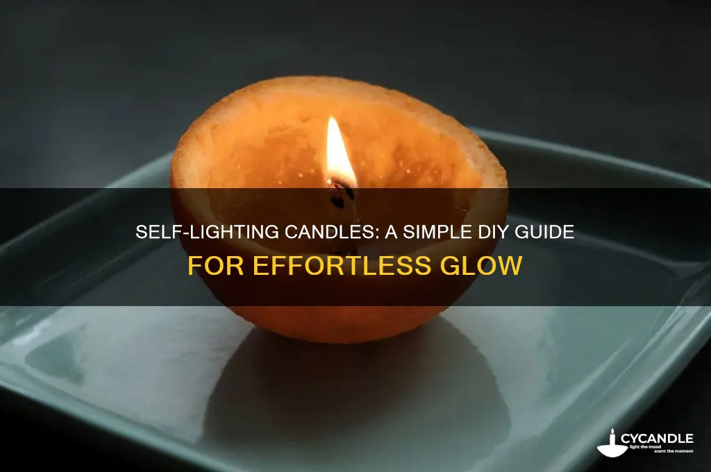 how to make a candle light by itself