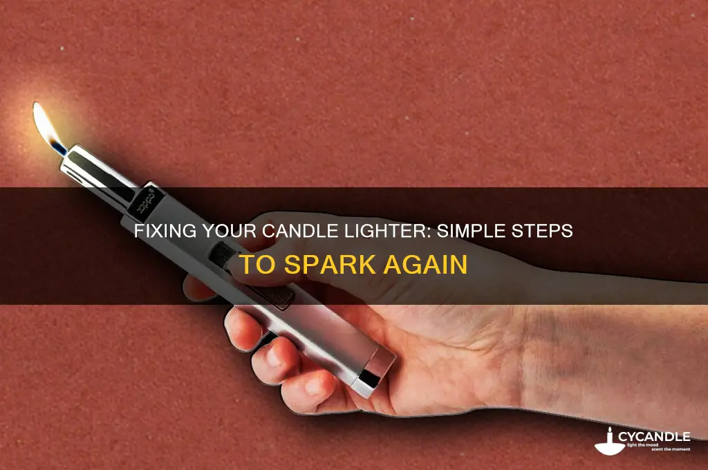 how to make a candle lighter work