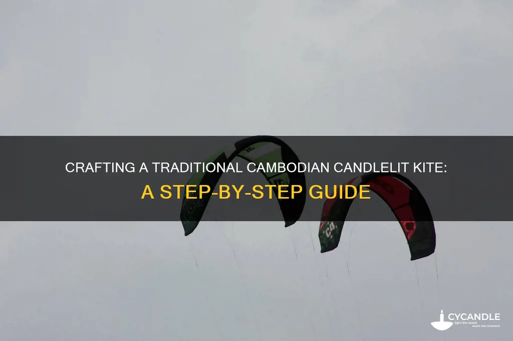 how to make a candle lit kite cambodian