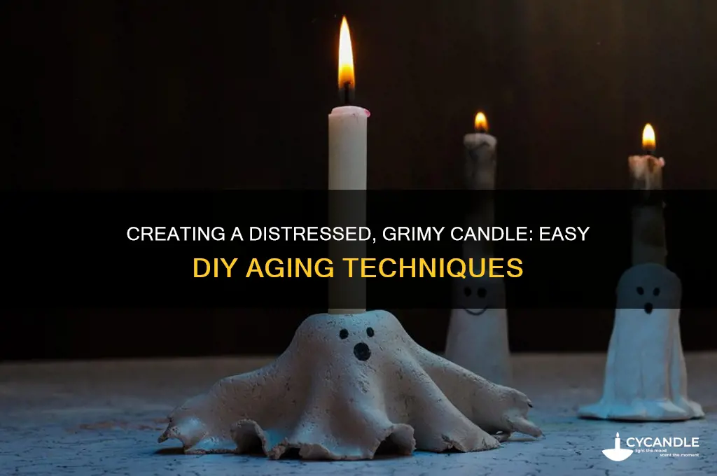 how to make a candle look grimy