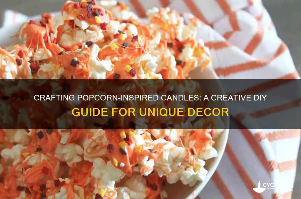how to make a candle look like popcorn