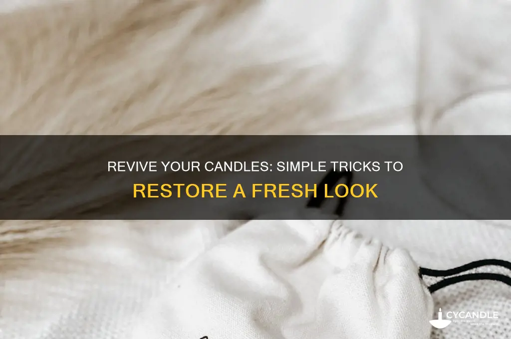 how to make a candle look new