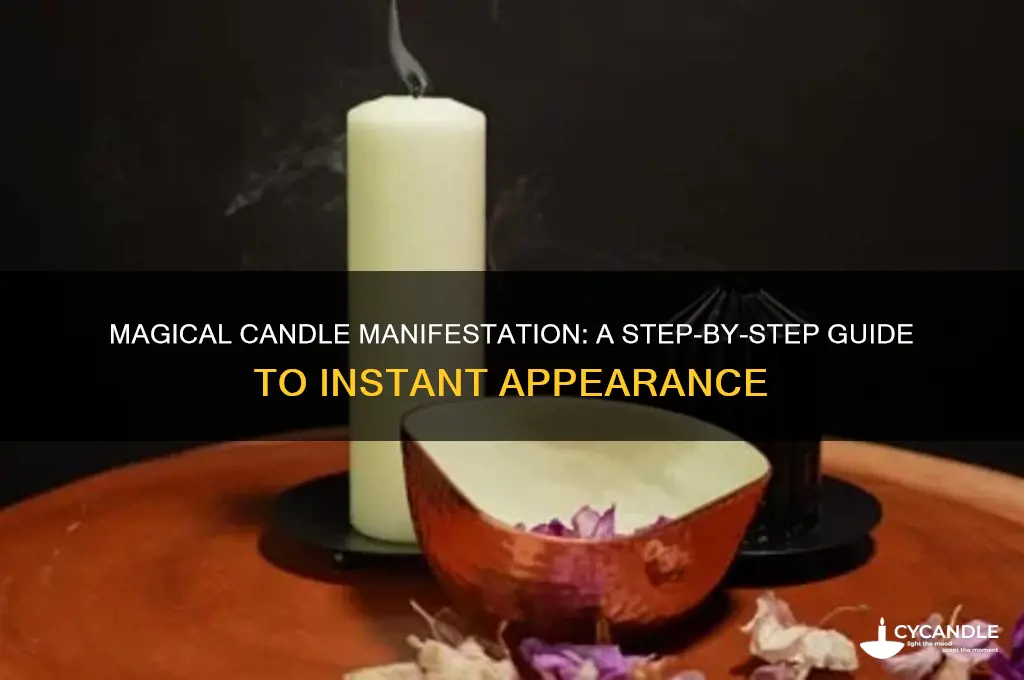 how to make a candle magically appear