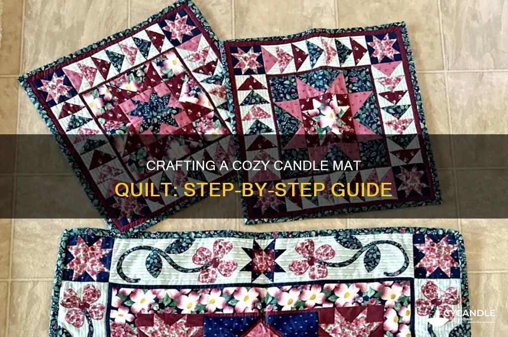 how to make a candle mat quilt