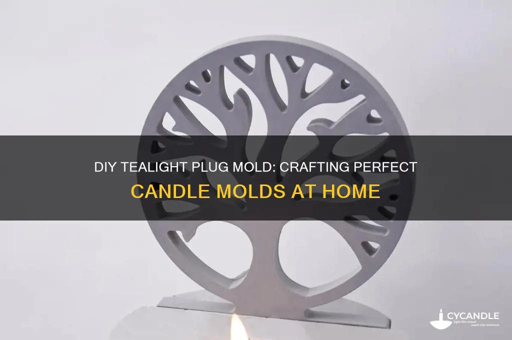 how to make a candle mold tealight plug