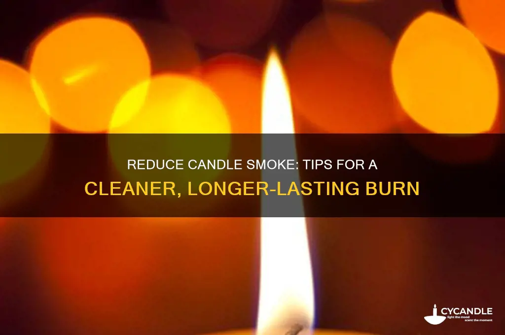 how to make a candle not smoke