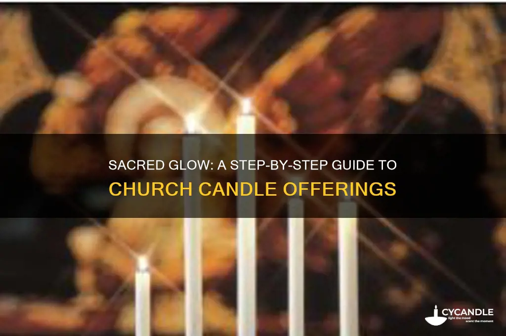 how to make a candle offering in church