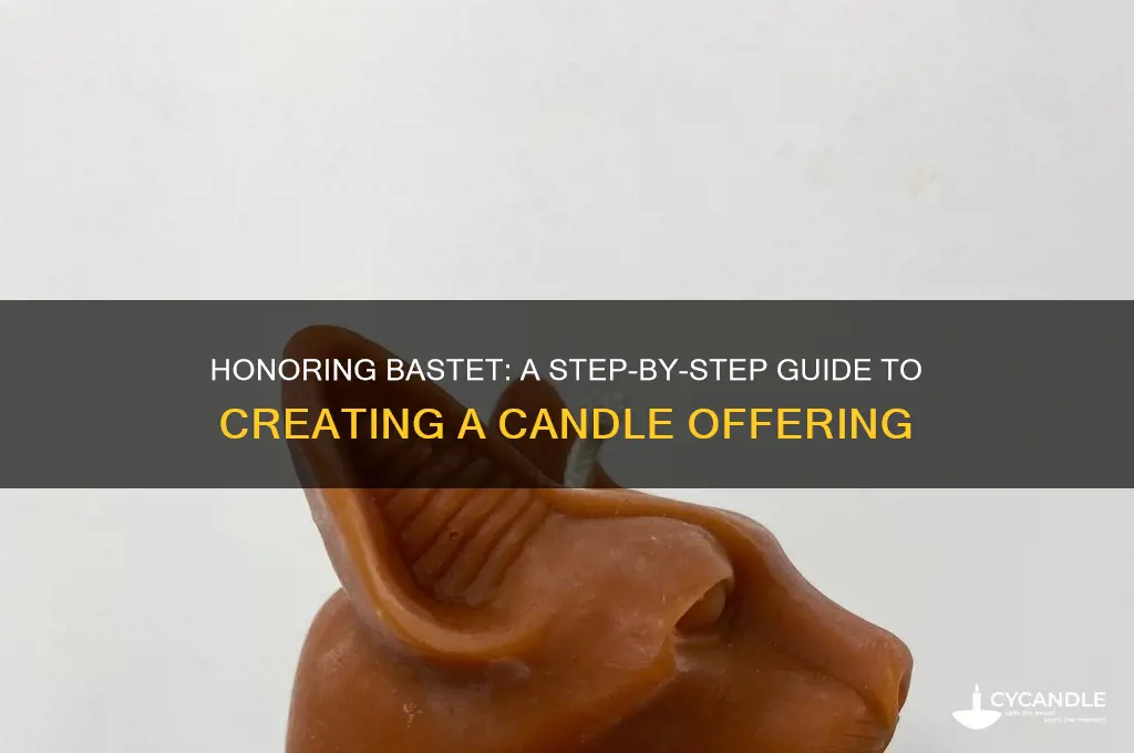 how to make a candle offering to bastet