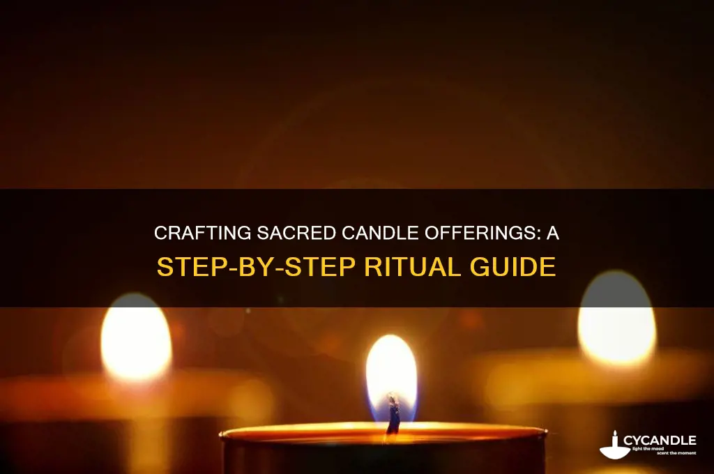 how to make a candle offering