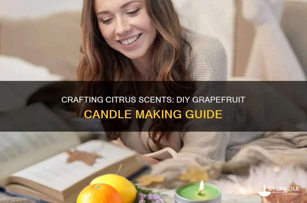 how to make a candle out of a grapefruit