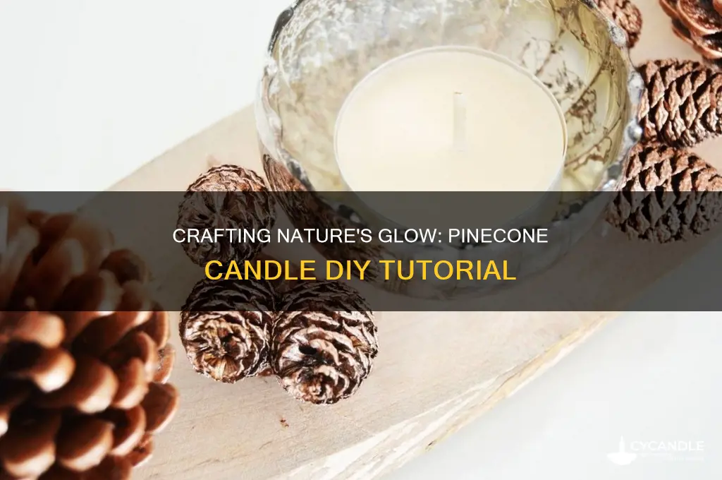 how to make a candle out of a pinecone