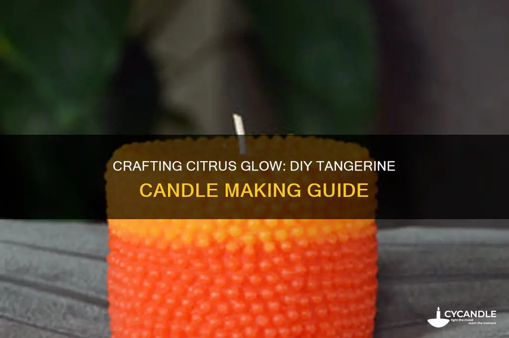how to make a candle out of a tangerine