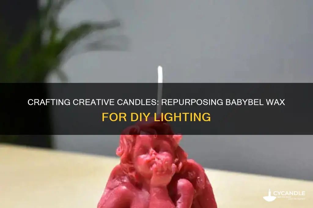 how to make a candle out of babybel wax