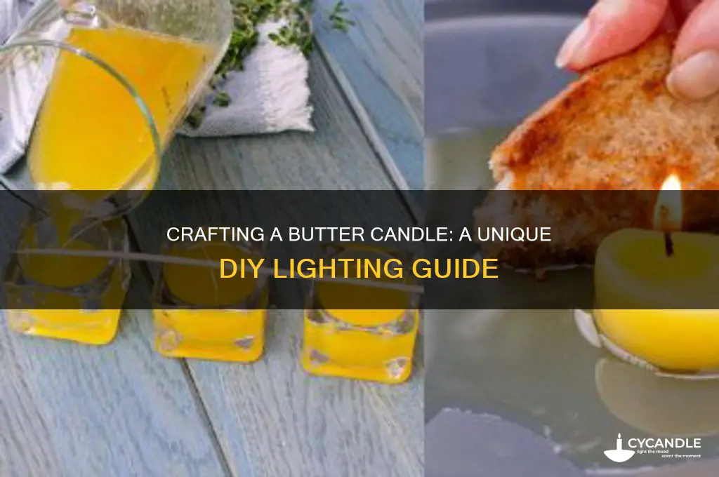 how to make a candle out of butter