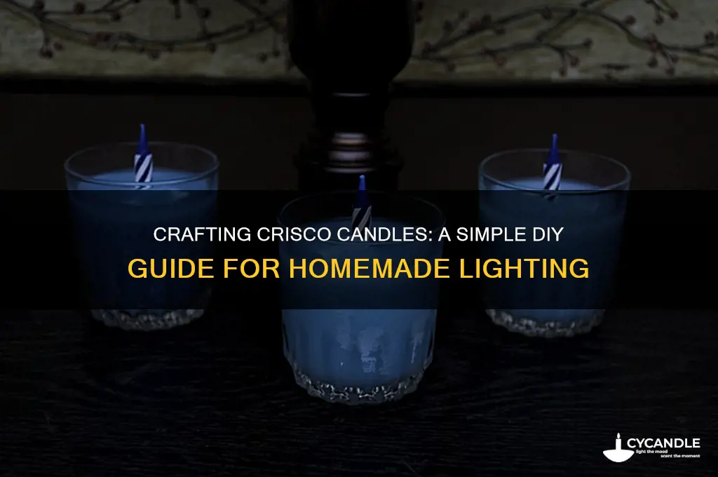 how to make a candle out of crisco