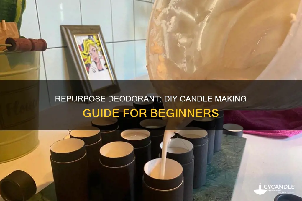 how to make a candle out of deodorant