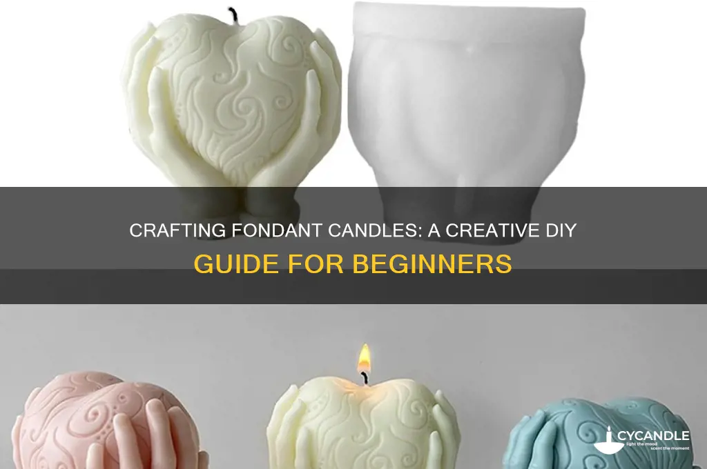how to make a candle out of fondant