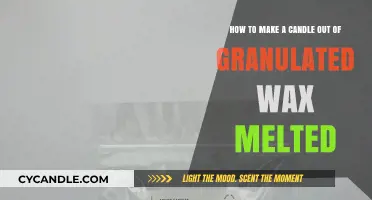 Crafting Candles: Melting Granulated Wax for DIY Creations