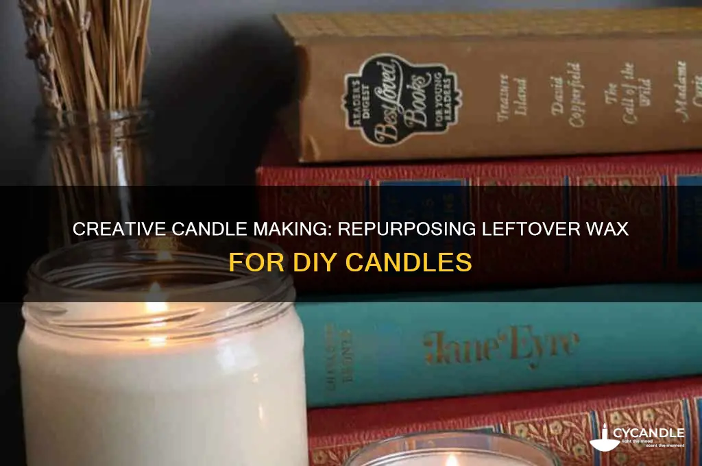 how to make a candle out of leftover wax