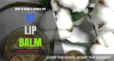 Creative DIY: Transforming Lip Balm into a Cozy Homemade Candle