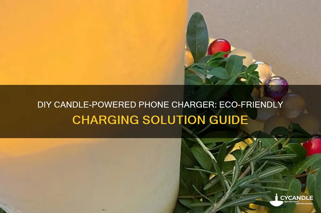 how to make a candle powered phone charger