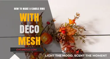 Crafting Deco Mesh Candle Rings: Easy DIY Tutorial for Beginners