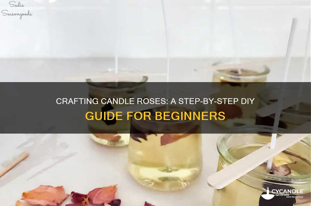 how to make a candle rose